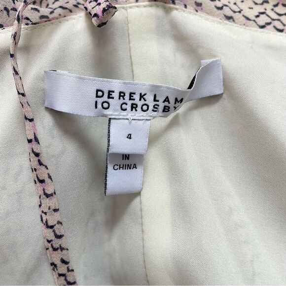 Derek Lam 10 Crosby 100% Silk Midi Dress Sz 4 - Picture 10 of 13